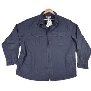 NWT Duluth Trading Jacket Mens 3XL Vintage Flex Fire Hose Shirt Jacket